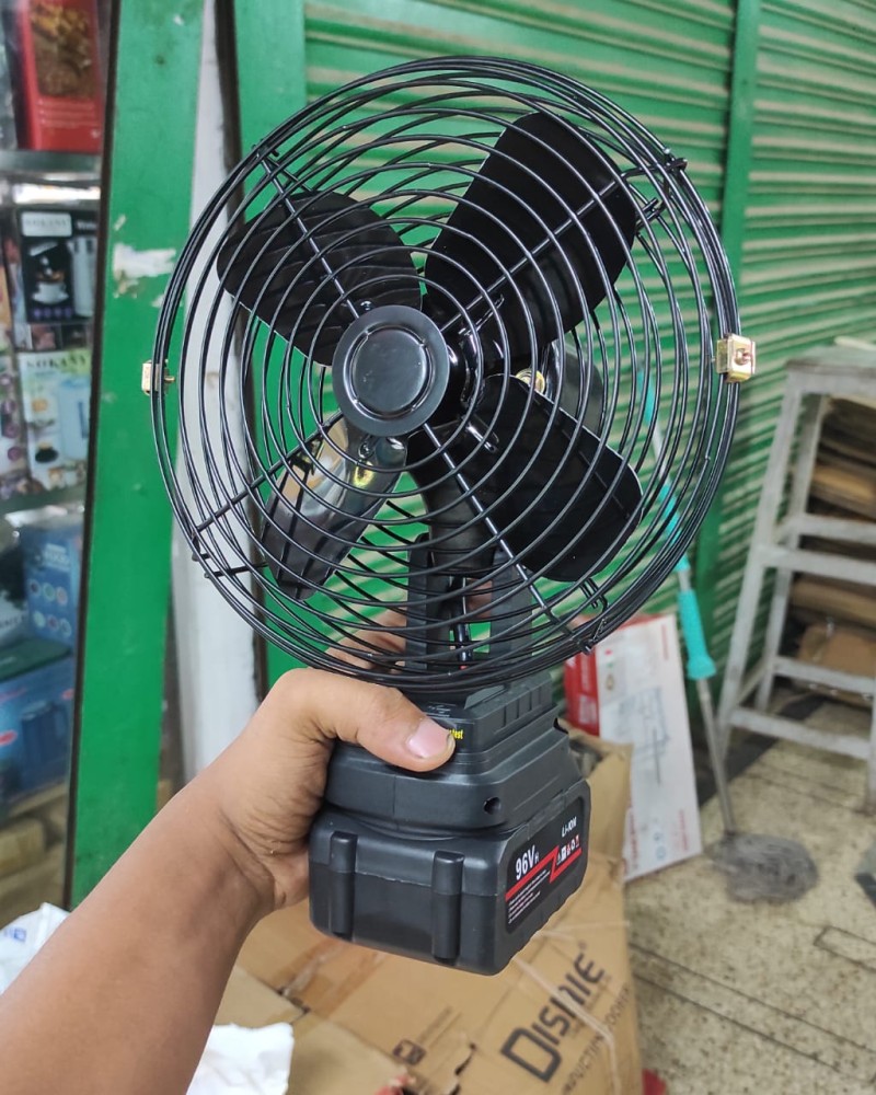 Disnie Double Lithium Battery Electric Rechargeable Fan( ডিজনি ডাবল লিথিয়াম ব্যাটারি ইলেকট্রিক রিচার্জেবল ফ্যান )